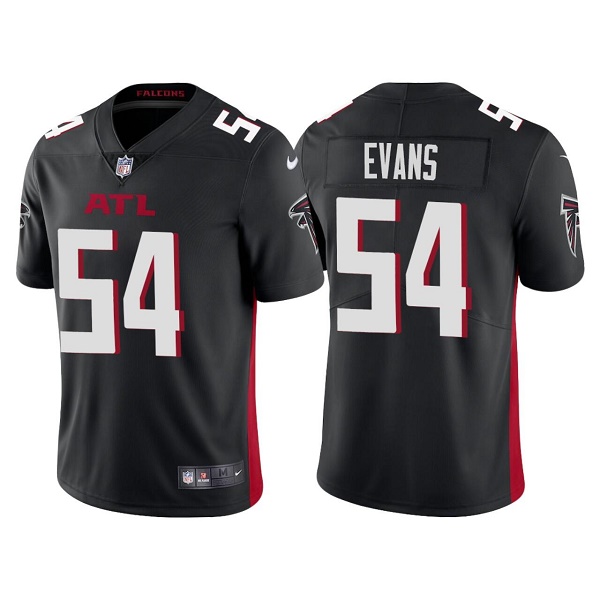 Men's Atlanta Falcons #54 Rashaan Evans Black Vapor Untouchable Limited Stitched Jersey
